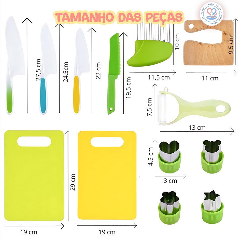 Kit de Autonomia Infantil Cozinha Montessori