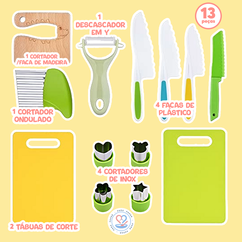 Kit de Autonomia Infantil Cozinha Montessori