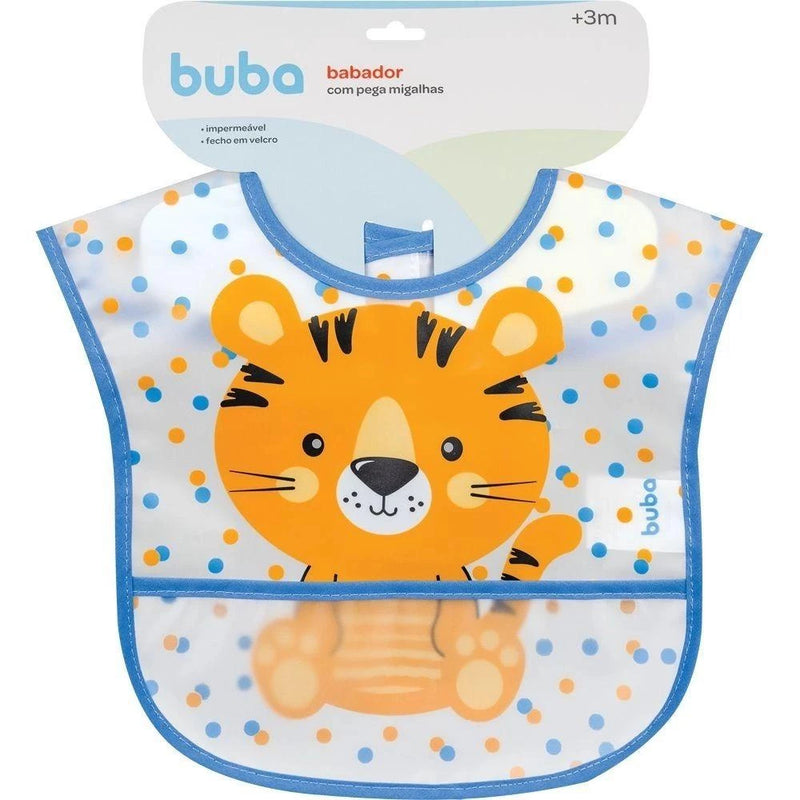 Babador Impermeável Buba Com Bolso Pega Migalhas