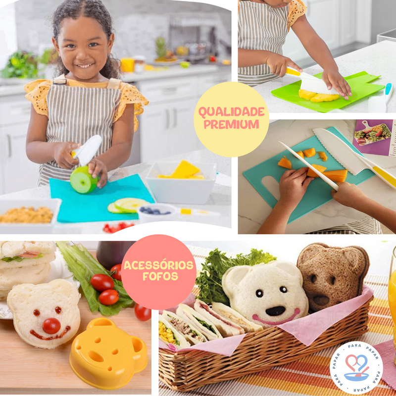Kit de Autonomia Infantil Cozinha Montessori