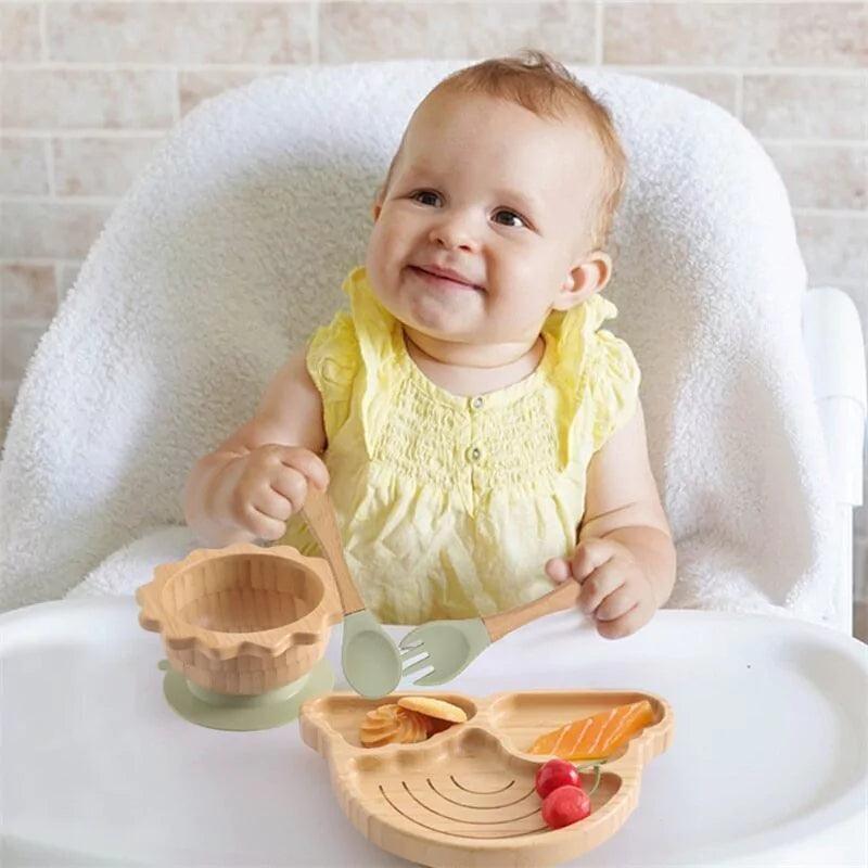 Kit de Introdução Alimentar Bambu Arco-íris (5 peças) - Para Papar