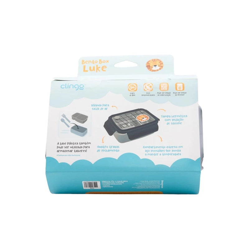 Lancheira Bento Box Inox Com Divisórias Anti Vazamento